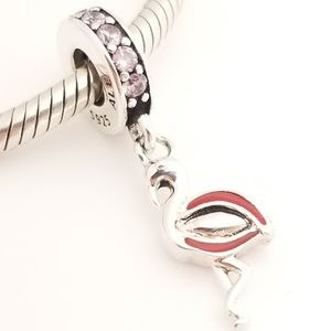 Pandora Jewelry - Pandora Flamingo Dangle Silver 791294CZS Pandora Jewelry - Pandora Flamingo Dangle Silver 791294CZS
